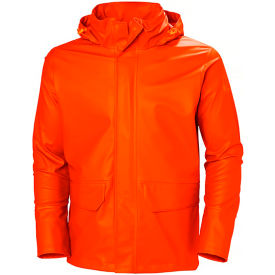 Helly Hansen Gale Rain Jacket, XL, Dark Orange
