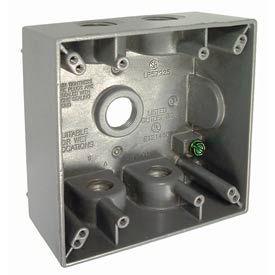 box weatherproof gang electrical boxes outlet outlets outdoor gray globalindustrial pkg hubbell qty