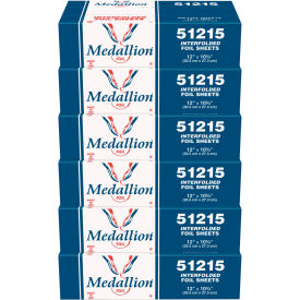 HFA® Medallion Interfolded Foil Sheets 10-3/4"L x 12"W Silver Pack of 3000