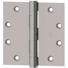 Hager Companies 1191B0045004532D0001 Bb1191 Full Mortise, Five Knuckle, Ball Bearing, Standard Weight Hinge 4.5" X 4.5" Us32d image.