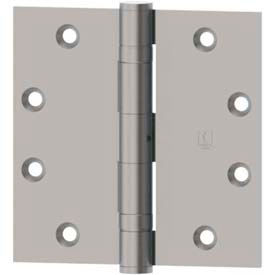 Hager Companies 1279000400040P00 Hager Full Mortise, Five Knuckle, Plain Bearing Hinge 1279 4" x 4" USP image.