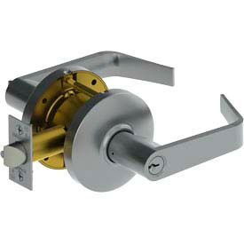 Hager Companies 352502N26D000W00A 3525 Grade 2 Cylindrical Lock - Exit 2-3/4" Us26d Wtn Asa image.