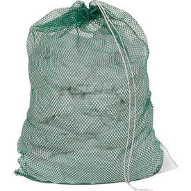 H.G. Maybeck Company H-536DS-V-GN Mesh Bag W/ Drawstring Closure, Green, 24x36, Heavy Weight image.