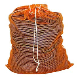 H.G. Maybeck Company H-540DS-V-RG Mesh Bag W/ Drawstring Closure, Orange, 30x40, Heavy Weight image.