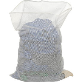 H.G. Maybeck Company L-530 Mesh Bag W/Out Closure, White, 18x30, Medium Weight image.