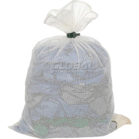 H.G. Maybeck Company CL-536RC Mesh Bag with Dual Grip Rubber Closure, White, 24x36, Medium Weight image.