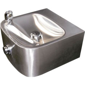 Haws Corporation 1105 Haws® Single Bubbler Wall Mount Drinking Fountain, Stainless Steel image.