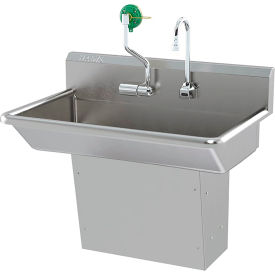 Haws Corporation 7661 Haws® AXION® Eye Face Hand Wash Station, Wall Mount, Stainless Steel Bowl, 30"W image.