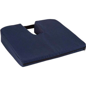 HealthSmart 513-7939-2400 DMI® Orthopedic Sloping Foam Coccyx Seat Cushion, Navy image.