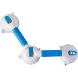 DMI Swivel Suction Cup Grab Bar for Bath and Shower Safety, Blue DMI Swivel Suction Cup Grab Bar for Bath and Shower Safety, Blue
