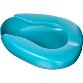 DMI Bedpan for Bariatric Adults with No Spill or Splash Design, Blue