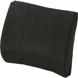 HealthSmart 555-7300-0200 DMI® Standard Lumbar Back Support Cushion, 14" x 13", Black image.