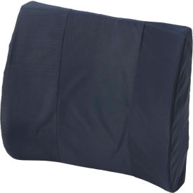 HealthSmart 555-7300-2400HS HealthSmart® Standard Lumbar Back Support Cushion, 14" x 13", Navy image.