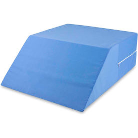 HEALTHSMART 555-8071-0123 DMI Bed Wedge Ortho Pillow, 24" x 20" x 8", Blue image.