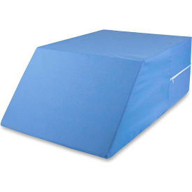 HEALTHSMART 555-8071-0124 DMI Bed Wedge Ortho Pillow, 24" x 20" x 10", Blue image.