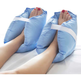 HEALTHSMART 555-8088-0100 DMI® Soft Comforting Heel Protector Pillows, Blue, 1 Pair image.