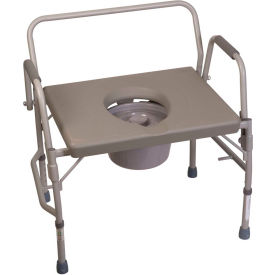 HEALTHSMART 802-1203-0300 DMI® Heavy Duty Bariatric Bedside Commode image.