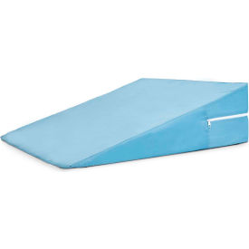 HEALTHSMART 802-8026-0100 DMI® Orthopedic Foam Bed Wedge Pillow, 7" x 24" x 24", Blue image.