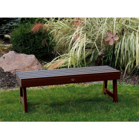 Highwood Weatherly 5' Outdoor Bench, Backless, Weathered Acorn