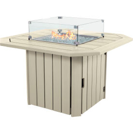 Highwood® Oasis Fire Pit Table 40"L x 40"W x 30-1/2"H Whitewash 