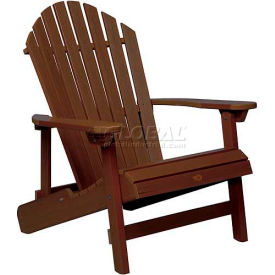 Highwood USA AD-KING1-ACE highwood® Hamilton Folding Adirondack Chair, King Size - Weathered Acorn image.