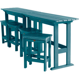 Highwood® Lehigh 6 Piece Counter Height Balcony Set Nantucket Blue 
