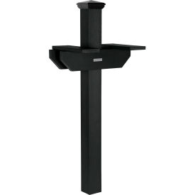 Highwood® Hazleton Two-Sided In-Ground Mailbox Post Black 