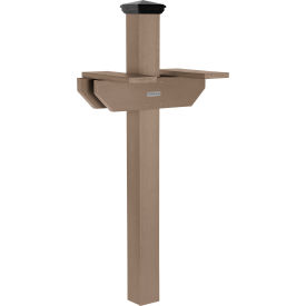 Highwood® Hazleton Two-Sided In-Ground Mailbox Post Woodland Brown 