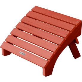 Highwood® Folding Adirondack Ottoman Rustic Red 