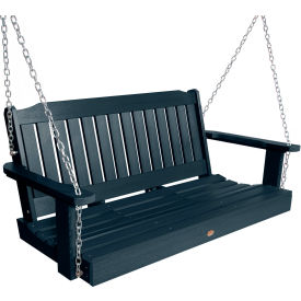 Highwood® Lehigh 4 Porch Swing Federal Blue 