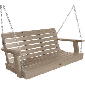 Highwood® Weatherly 4 Porch Swing Woodland Brown 