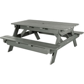 Highwood® Hometown 72" A-Frame Rectangular Picnic Table Coastal Teak 