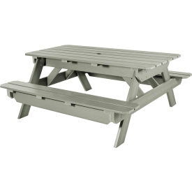 Highwood® Hometown 72" A-Frame Rectangular Picnic Table Eucalyptus 