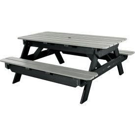 Highwood® Hometown 72" A-Frame Rectangular Picnic Table Flint 