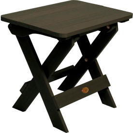 Highwood USA AD-TBS1-BKE highwood® Hamilton Folding Adirondack Side Table - Black image.
