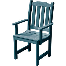 Highwood USA AD-CHDL2-NBE Highwood® Synthetic Wood Dining Chair With Arms, Nantucket Blue image.