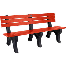 Highwood® Aurora Traditional 6 Park Bench Rustic Red 