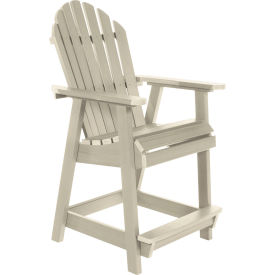 Highwood USA CM-CHRSQC2-WAE Sequoia Professional Muskoka Adirondack Deck Dining Chair, 46-1/2"H, Whitewash image.