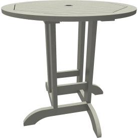 Highwood USA CM-CTRSQ36-CGE Sequoia Professional Bistro 36" Counter Height Dining Table, Round, Coastal Teak image.