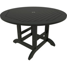 Highwood USA CM-DTRSQ48-BKE Sequoia Professional 48" Dining Height Table, Round, Black image.