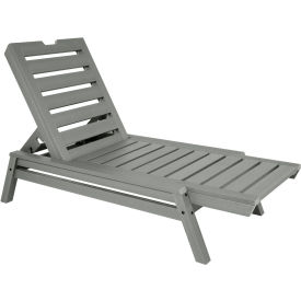 Highwood® Crestone Chaise Lounge Coastal Teak 