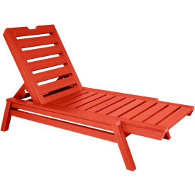 Highwood® Crestone Chaise Lounge Rustic Red 