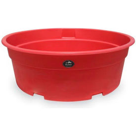 High Country Plastics W-350R High Country Plastics Stock Tank W-350 350 Gallons, 73" Diameter  x 25-1/2"H, Red image.