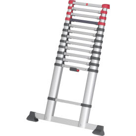 Hailo LLC. 7113-131 Hailo T80 Safety Telescopic Ladder w/ 13 Steps Ladder & One Hand Unlocking System, 330 lb. Capacity image.