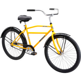 HLF DISTRIBUTING-107259 160-119 Husky Bicycles 26" Mens Industrial Cruiser HD-120 w/Solid Tire, Yellow image.
