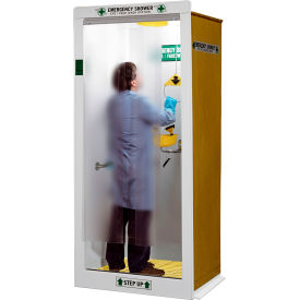 Hemco Corporation 16601 HEMCO® Emergency Shower/Decontamination Booth, 40" X 37" X 90" image.