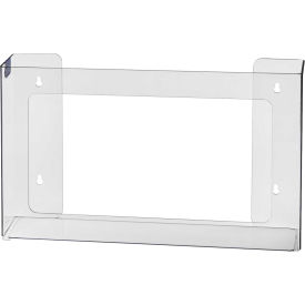 Horizon Mfg Enterprises, Inc 5113 Horizon Mfg. Top Loading Plastic Glove Dispenser, Holds 3 Boxes, 11"H x 15-1/4"W x 4"D, Clear image.