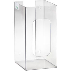 Horizon Mfg Enterprises, Inc 5183 Horizon Mfg. Top Loading Plastic Glove Dispenser, Holds 1 Box, 10-1/4"H x 5-1/4"W x 5-1/4"D, Clear image.