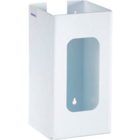 Horizon Mfg Enterprises, Inc 5184 Horizon Mfg. Top Loading Plastic Glove Dispenser, Holds 1 Box, 10-1/4"H x 5-1/4"W x 5-1/4"D, White image.