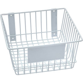 Horizon Mfg Enterprises, Inc 9184-W Rackem™ Mount Anywhere Wire Basket 12"W x 12"D x 6"H White image.